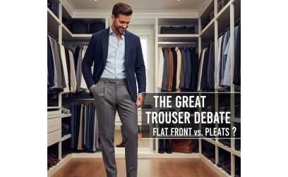 The Great Trouser Debate: Flat Front vs. Pleats – Which Is Right for You? The Great Trouser Debate: Flat Front vs. Pleats – Which Is Right for You?