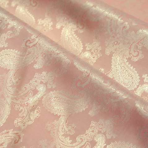 Paisley Jacquard Lining Peach